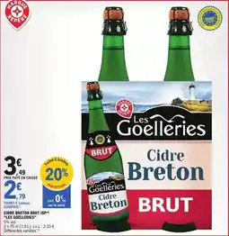 E.Leclerc E.leclerc - cidre breton brut igp offre