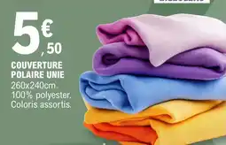 E.Leclerc Polaire - couverture unie offre