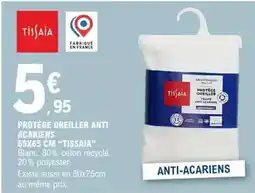 E.Leclerc Protège oreiller antiacariens 65x65 cm offre