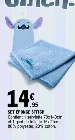 E.Leclerc Stitch - set éponge offre