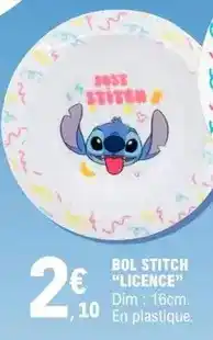 E.Leclerc Stitch - bol licence offre