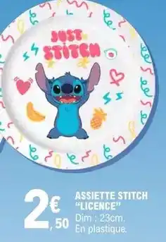 E.Leclerc Stitch - assiette offre