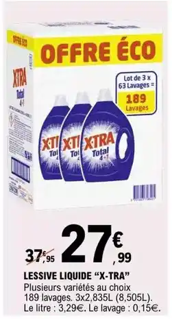 E.Leclerc X-tra - lessive liquide offre