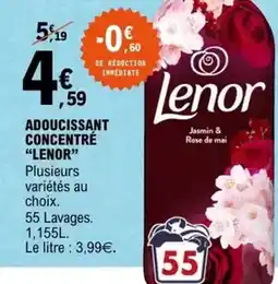 E.Leclerc Lenor - adoucissant concentré offre