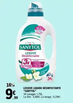 E.Leclerc Sanytol - lessive liquide désinfectante offre