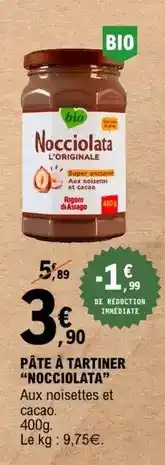 E.Leclerc Rigoni di asiago - pâte à tartiner offre