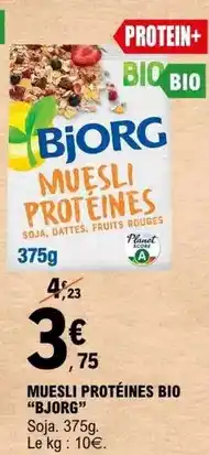 E.Leclerc Bjorg - muesli protéines bio offre