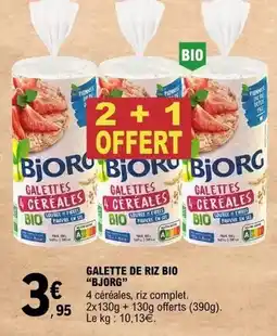E.Leclerc Bjorg - galette de riz bio offre