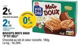 E.Leclerc Biscuits mots doux offre