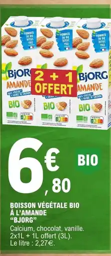 E.Leclerc Bjorg - boisson végétale bio à l'amande offre