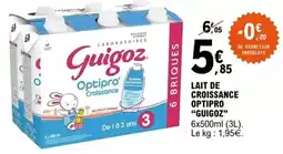 E.Leclerc Lait de croissance optipro offre