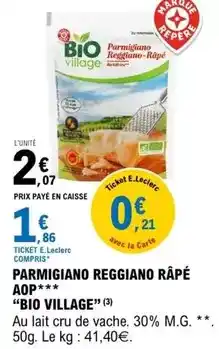 E.Leclerc Purina - parmigiano reggiano râpé aop offre