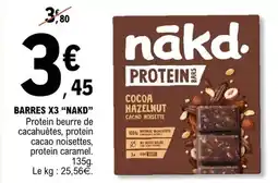 E.Leclerc Nakd - barres x3 nakd offre