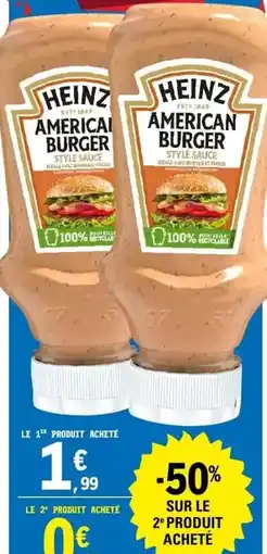 E.Leclerc Heinz - american burger offre