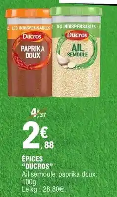E.Leclerc Ducros - épices offre