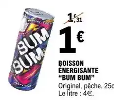 E.Leclerc Boisson énergisante offre