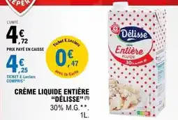 E.Leclerc E.leclerc - crème liquide entière offre