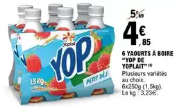 E.Leclerc Yoplait - 6 yaourts à boire offre
