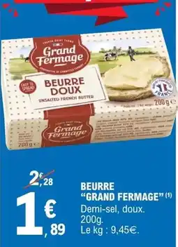 E.Leclerc Grand fermage - beurre offre
