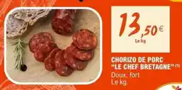 E.Leclerc Chef - chorizo de porc offre
