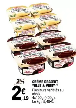 E.Leclerc Elle & vire - crème dessert offre