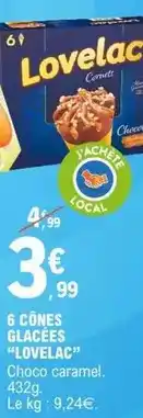 E.Leclerc 6 cônes glacées offre