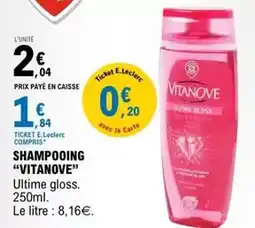 E.Leclerc E.leclerc - shampooing offre