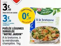 E.Leclerc Poêlée légumes surgelée offre