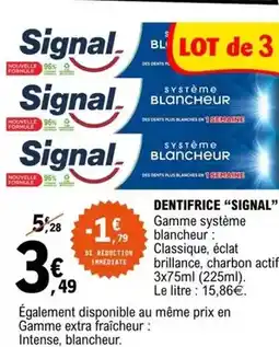 E.Leclerc Signal - dentifrice offre