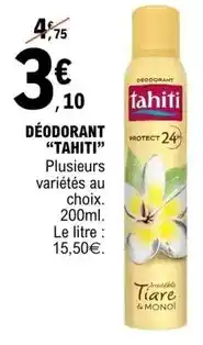 E.Leclerc Tahiti - déodorant offre