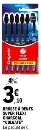 E.Leclerc Colgate - brosse à dents super flexi charcoal offre