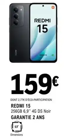 E.Leclerc Redmi 15 offre