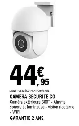 E.Leclerc Securit - camera e co offre