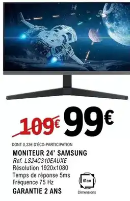 E.Leclerc Samsung - moniteur 24' offre