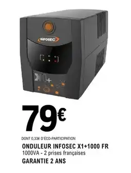 E.Leclerc Onduleur infosec x1-1000 fr offre