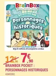 E.Leclerc Pocket - brainbox : personnages historiques offre