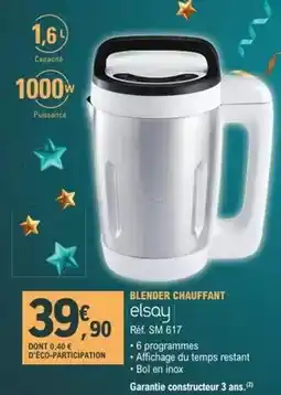 E.Leclerc Elsay - blender chauffant offre
