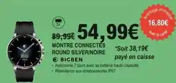 E.Leclerc Bigben - montre connectés round silver/ noire offre