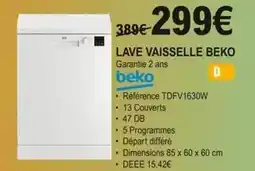 E.Leclerc Beko - lave vaisselle offre