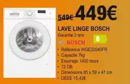 E.Leclerc Bosch - lave linge offre