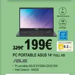 E.Leclerc Asus - pc portable 14 full hd offre