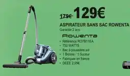E.Leclerc Rowenta - aspirateur sans sac offre