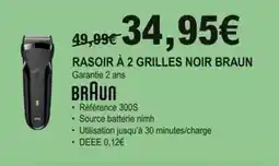 E.Leclerc Braun - rasoir a grilles noir offre