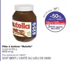 Monoprix Nutella - pâte à tartiner offre