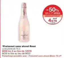 Monoprix Freixenet - sans alcool rosé offre