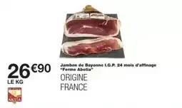 Monoprix Jambon de bayonne i.g.p. 24 mois d'affinage ferms abotta offre
