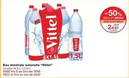 Monoprix Vittel - eau minérale naturelle vittlet offre