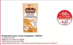 Monoprix Vahiné - préparation pour crème frangipane vahine offre
