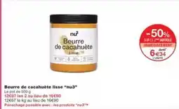 Monoprix Nu3 - beurre de cacahuète lisse nu3 offre
