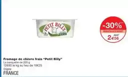 Monoprix Petit billy - fromage de chèvre frais petit billy offre